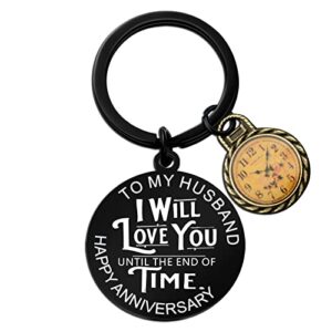 aisity valentines day gifts for him husband anniversary keychain for men husband keychain from wife romantic gifts for him hubby christmas birthday valentines stuffers meaningful small gifts
