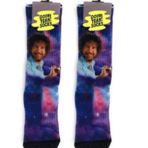 Oooh Yeah! Unisex Bob Ross Crew Cotton Athletic Socks