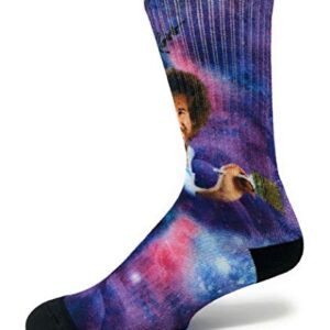 Oooh Yeah! Unisex Bob Ross Crew Cotton Athletic Socks