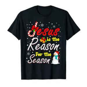 Christian Jesus The Reason Christmas Stocking Stuffer Gifts T-Shirt