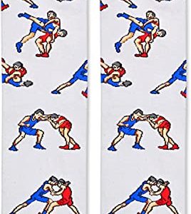 Zmart Wrestling Socks Men With Funny Saying Please Do Not Disturb I'm Watching Wrestling, Wrestling Gifts For Men Wrestling Coach Gifts