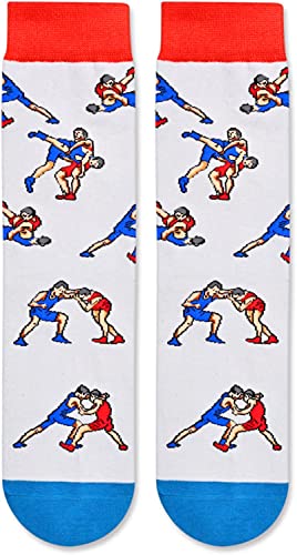 Zmart Wrestling Socks Men With Funny Saying Please Do Not Disturb I'm Watching Wrestling, Wrestling Gifts For Men Wrestling Coach Gifts