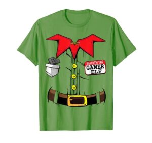 i’m the gamer elf christmas christmas stocking stuffers kids t-shirt
