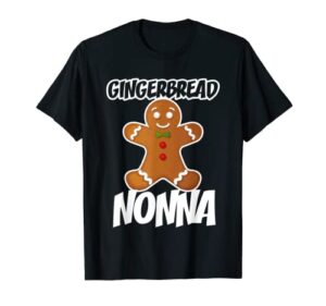 gingerbread nonna christmas stocking stuffer t-shirt