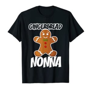Gingerbread Nonna Christmas Stocking Stuffer T-Shirt