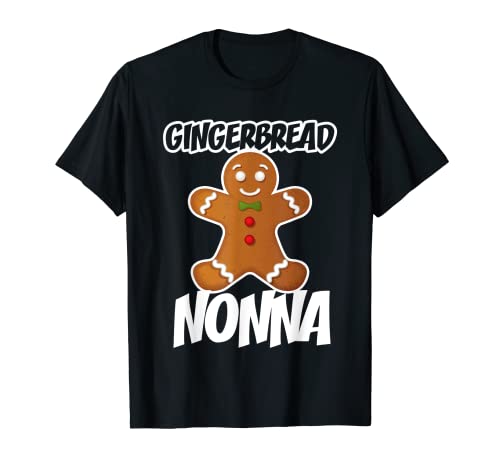 Gingerbread Nonna Christmas Stocking Stuffer T-Shirt