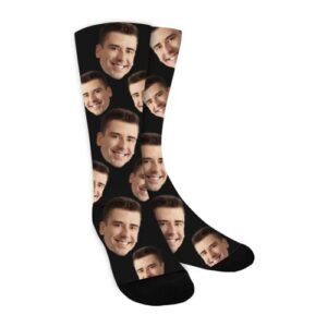 shinelady custom photo socks personalized funny face socks customized your picture on socks for men women