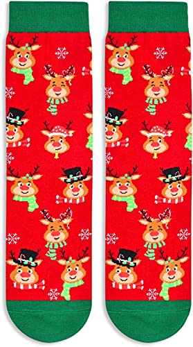 Zmart Novelty Reindeer Socks for Women Reindeer Socks Men, Reindeer Gifts, Funny Christmas Socks Christmas Gifts