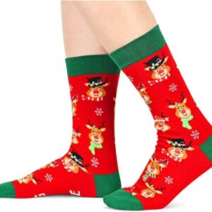 Zmart Novelty Reindeer Socks for Women Reindeer Socks Men, Reindeer Gifts, Funny Christmas Socks Christmas Gifts