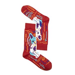 FATMINGO SOCKS – Cool Fun Colorful Crazy Funny Novelty Socks For Men – Funny Gifts – Dog Socks