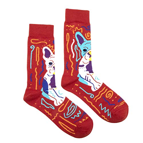 FATMINGO SOCKS – Cool Fun Colorful Crazy Funny Novelty Socks For Men – Funny Gifts – Dog Socks