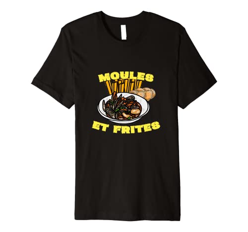 Moules Et Frites, Christmas Stocking Stuffer, Moules, Mussel Premium T-Shirt