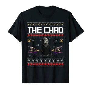 Rust game retro Christmas pixel style face punch chad T-Shirt