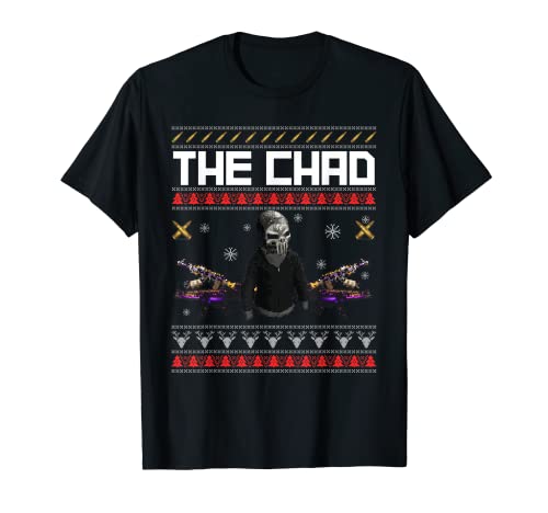 Rust game retro Christmas pixel style face punch chad T-Shirt