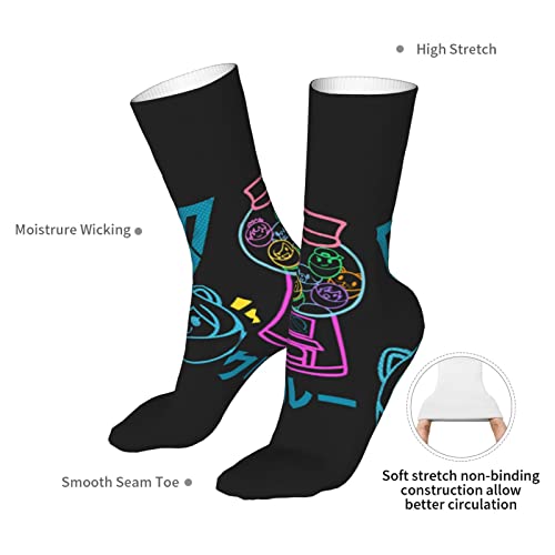 Its'Funneh'Krew Novelty Crew Socks Breathable Knitted Casual Calf Sockings For Men Women 15.7in Long