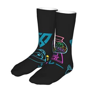 Its'Funneh'Krew Novelty Crew Socks Breathable Knitted Casual Calf Sockings For Men Women 15.7in Long