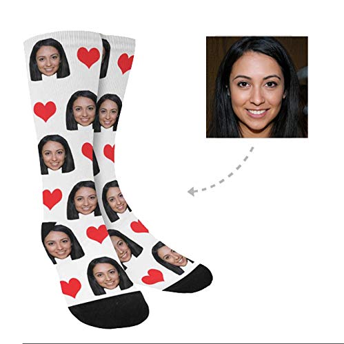 D-Story Custom your face Soft Socks for Women and Men 15.35 inch