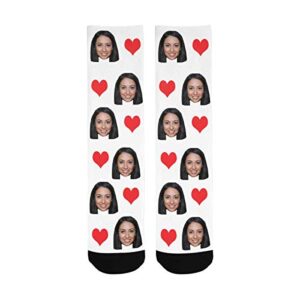 D-Story Custom your face Soft Socks for Women and Men 15.35 inch