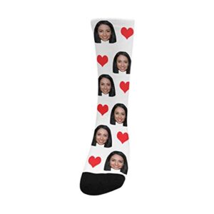 D-Story Custom your face Soft Socks for Women and Men 15.35 inch