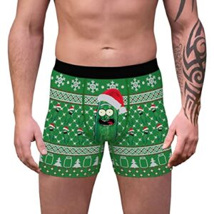 alidamo christmas boxers novelty briefs ugly underwear for men funny gifts xmas party gag stocking stuffer cows xl
