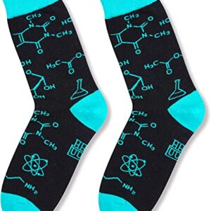 sockfun Chemistry Socks Chemistry Gifts for Men Science Socks Science Gifts for Teens, Gifts for Science Lovers Gifts for Scientists Science Stocking Stuffers