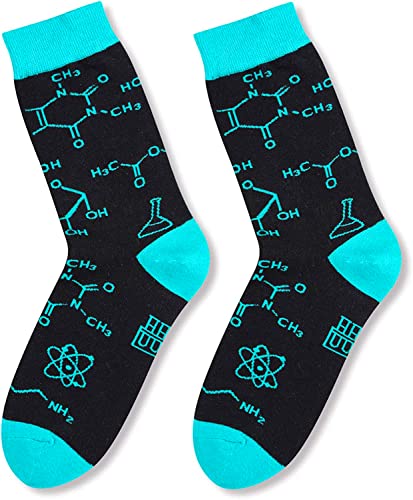 sockfun Chemistry Socks Chemistry Gifts for Men Science Socks Science Gifts for Teens, Gifts for Science Lovers Gifts for Scientists Science Stocking Stuffers