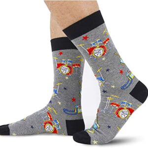 sockfun Drum Socks Drum Gifts Drummer Socks Drummer Gifts for Men Teen Boys, Music Socks Music Gifts for Music Lovers Drummer Stocking Stuffers