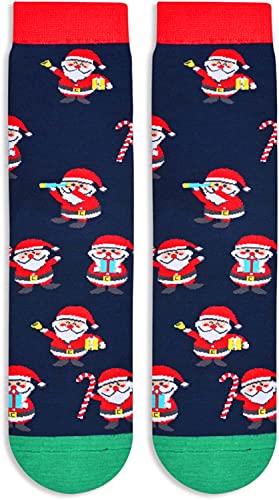 HAPPYPOP Funny Christmas Socks for Men Women Boys Girls Holiday Socks Fun Gifts Stocking Stuffers for Teens Girls Secret Santa Gifts Christmas Gifts Box