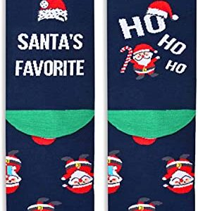 HAPPYPOP Funny Christmas Socks for Men Women Boys Girls Holiday Socks Fun Gifts Stocking Stuffers for Teens Girls Secret Santa Gifts Christmas Gifts Box