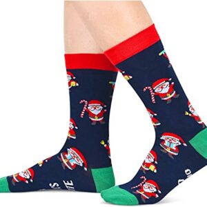 HAPPYPOP Funny Christmas Socks for Men Women Boys Girls Holiday Socks Fun Gifts Stocking Stuffers for Teens Girls Secret Santa Gifts Christmas Gifts Box