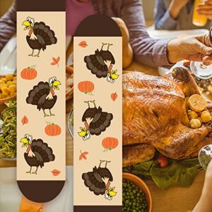 Funny Thanksgiving Turkey Socks Men Women Teen Boys - Funny Thanksgiving Gifts Fun Novelty Crazy Funky Silly Cute Cool Animals Thanks Giving Crew Socks Christmas Stocking Stuffers