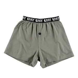 Lazy One Funny Animal Boxers, Novelty Boxer Shorts, Humorous Underwear, Gag Gifts for Men (Beware of The Force, Large)