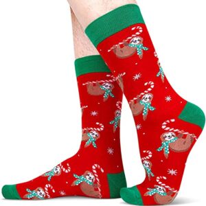 Zmart Funny Christmas Socks for Men Boys Holiday Socks Gingerbread Socks, Gingerbread Gifts Stocking Stuffers for Teen Boys Secret Santa Gifts Christmas Gifts 2 pairs