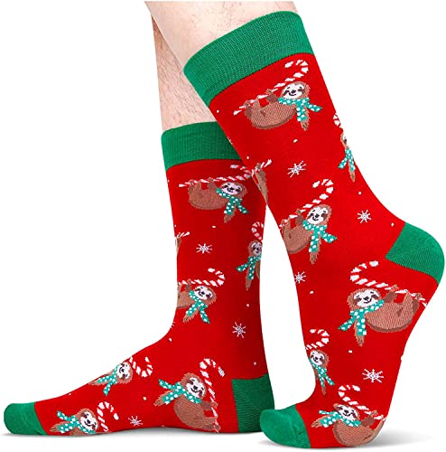 Zmart Funny Christmas Socks for Men Boys Holiday Socks Gingerbread Socks, Gingerbread Gifts Stocking Stuffers for Teen Boys Secret Santa Gifts Christmas Gifts 2 pairs