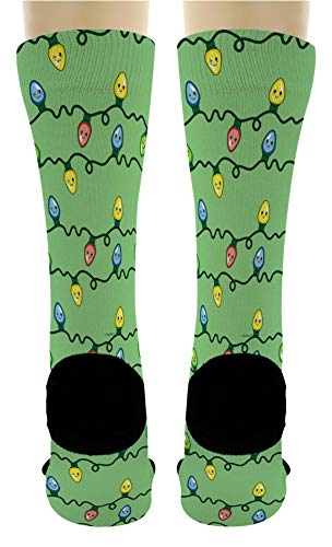 Holiday Socks Christmas Socks Kawaii Lights Xmas Socks Stocking Stuffers 6-Pair Novelty Crew Socks