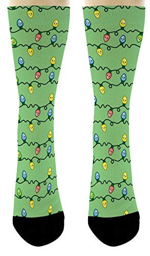 Holiday Socks Christmas Socks Kawaii Lights Xmas Socks Stocking Stuffers 6-Pair Novelty Crew Socks