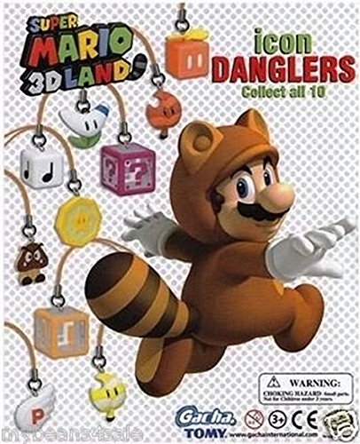 Takara Tomy Super Mario 3D Land Icon Danglers Approx.75 inch Keychain Fig-Music / Jump Block