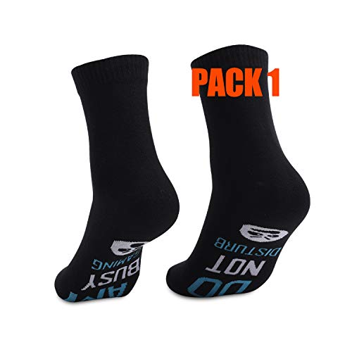 Im gaming Socks,do not disturb awesome funny gamer gifts for Teen Boys Teenage Mens Brother Gamer Kids Sons Husbands Boyfriends Guys Women (2 Pack)