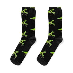 men’s women’s praying mantis crew socks gifts for birthday christmas father’s day holidays, 10-13 (unisex socks)