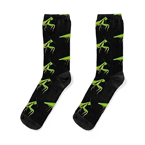 Men's Women's Praying Mantis Crew Socks Gifts For Birthday Christmas Father's Day Holidays, 10-13 (Unisex Socks)