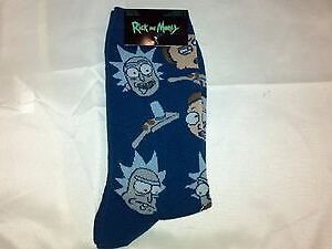 Rick and Morty Socks Adult Mens Size 6-12 Adult Swim Hypnotic