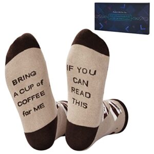 nirohee funny socks, if you can read this socks, unisex funny socks for men women, novelty gift for father mother girls boy teens