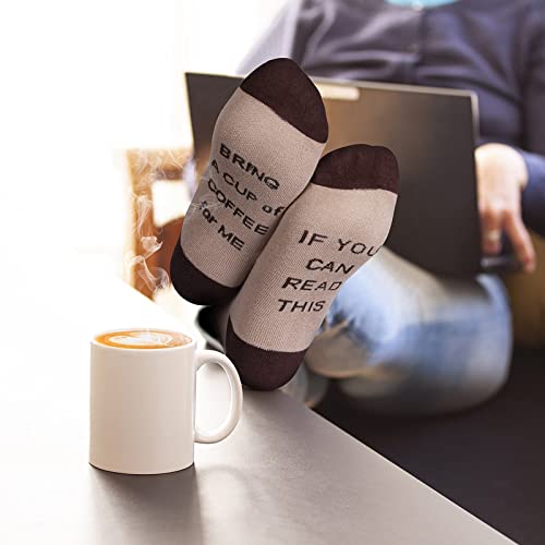 Nirohee Funny Socks, If You Can Read This Socks, Unisex Funny Socks for Men Women, Novelty Gift for Father Mother Girls Boy Teens