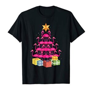 Flamingo Tree Funny Ugly Christmas T-Shirt