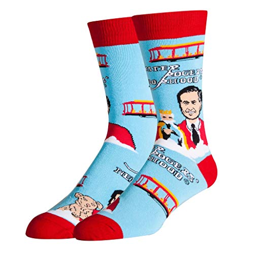 ooohyeah Men's Mr. Rogers Crew Sock (Good Day)