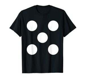 halloween group team costume matching t shirt human dice 5