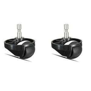 2 pack replacement front wheel caster compatible with roborock s7 s7+ s7 maxv ultra vacuum cleaner accessories (black)