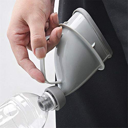 YSBZChu 2 PCS Unisex Urinal Urination Device Travel Portable Emergency Toilet, Outdoor Camping Car Urinal Funnel for Male Female (Gary)