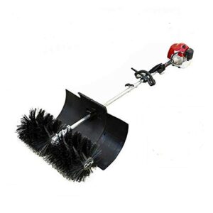 52cc gas power nylon brush sweeping broom driveway turf lawns artificial grass snow clean handheld sweeper