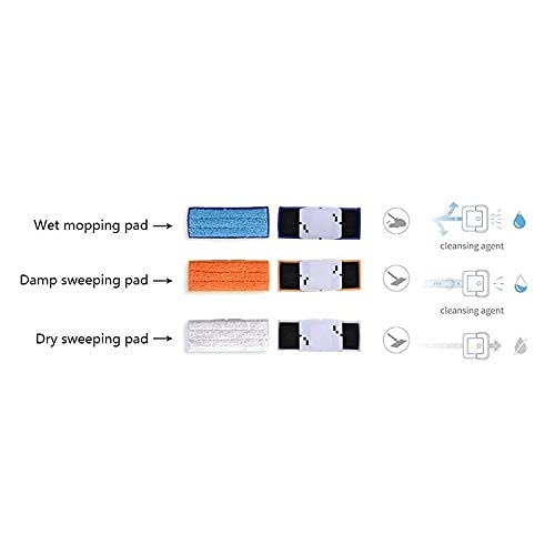 Youyaa Home Cleaning 6 Pack Washable Damp Sweeping Pads fit for fit for Braava Jet 240 241 Cleaner Spare Parts Vacuum Cleaner